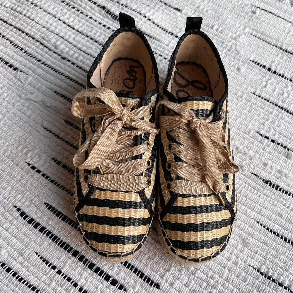 Sam Edelman celina platform lace up espadrill sneaker women’s size 6